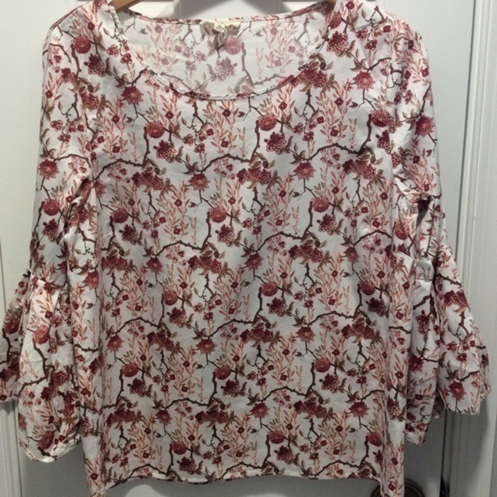 Jane & Delancy 3/4 Bell Sleeve Cotton top